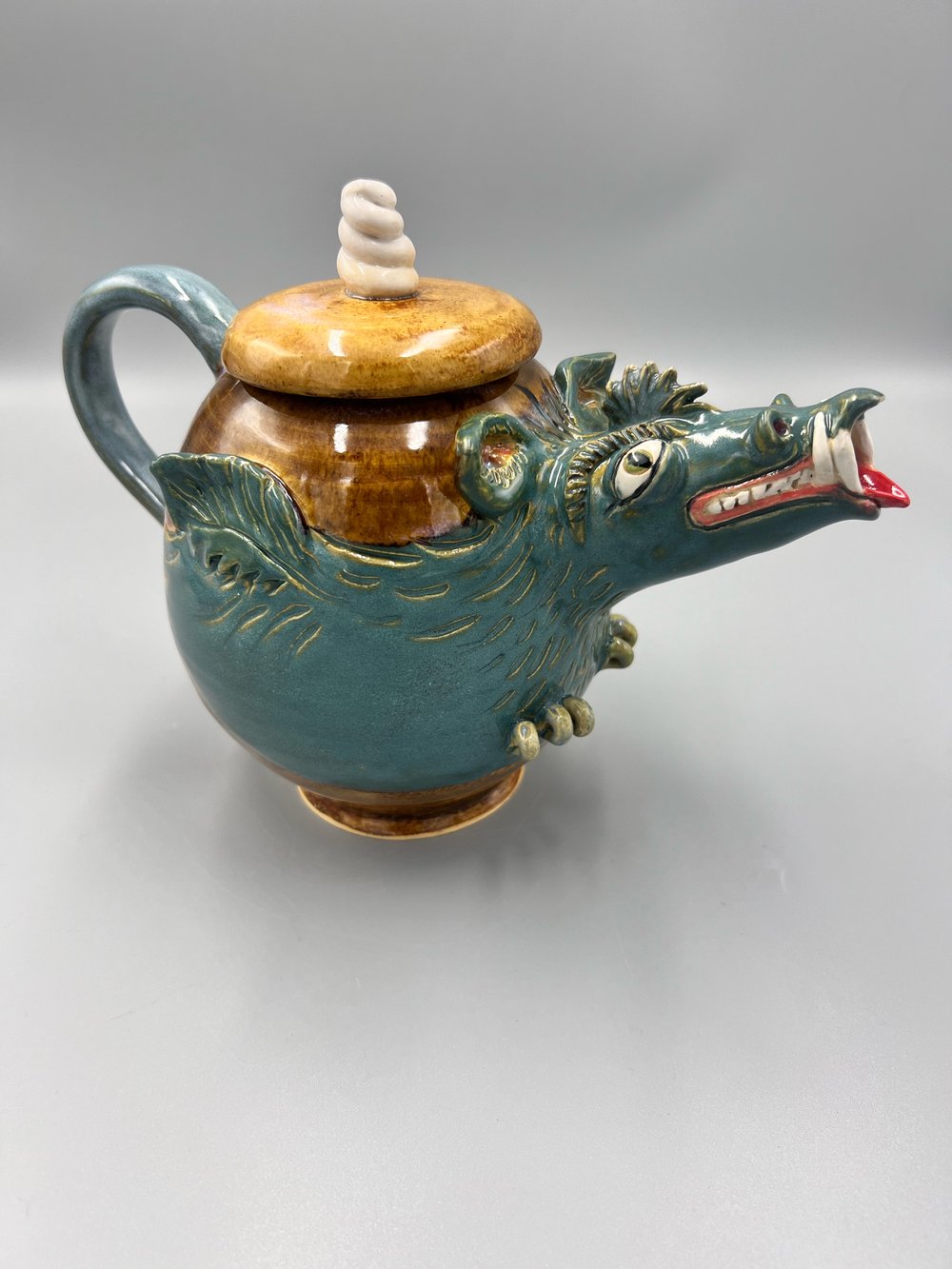 Image of Wart Dragon Teapot- Elizabeth Paxson