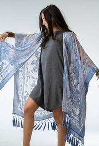 Image 2 of Crushin on You Velvet Kimono