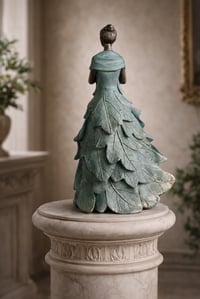 Image 2 of Autumn Leaf Figurine Lady with Pumpkin