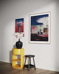 Image 4 of Artprint / Giclée / Kunsttryk / "Benzinstationen"