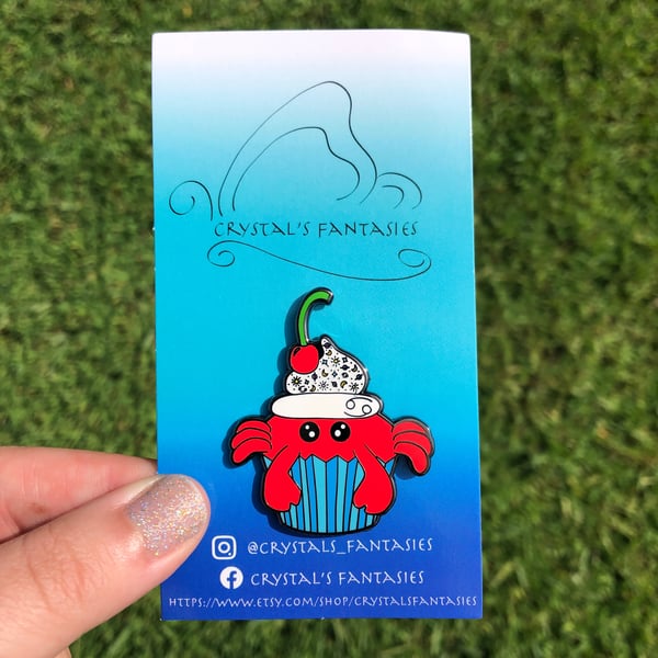 Image of Cancer Cupcake Pin