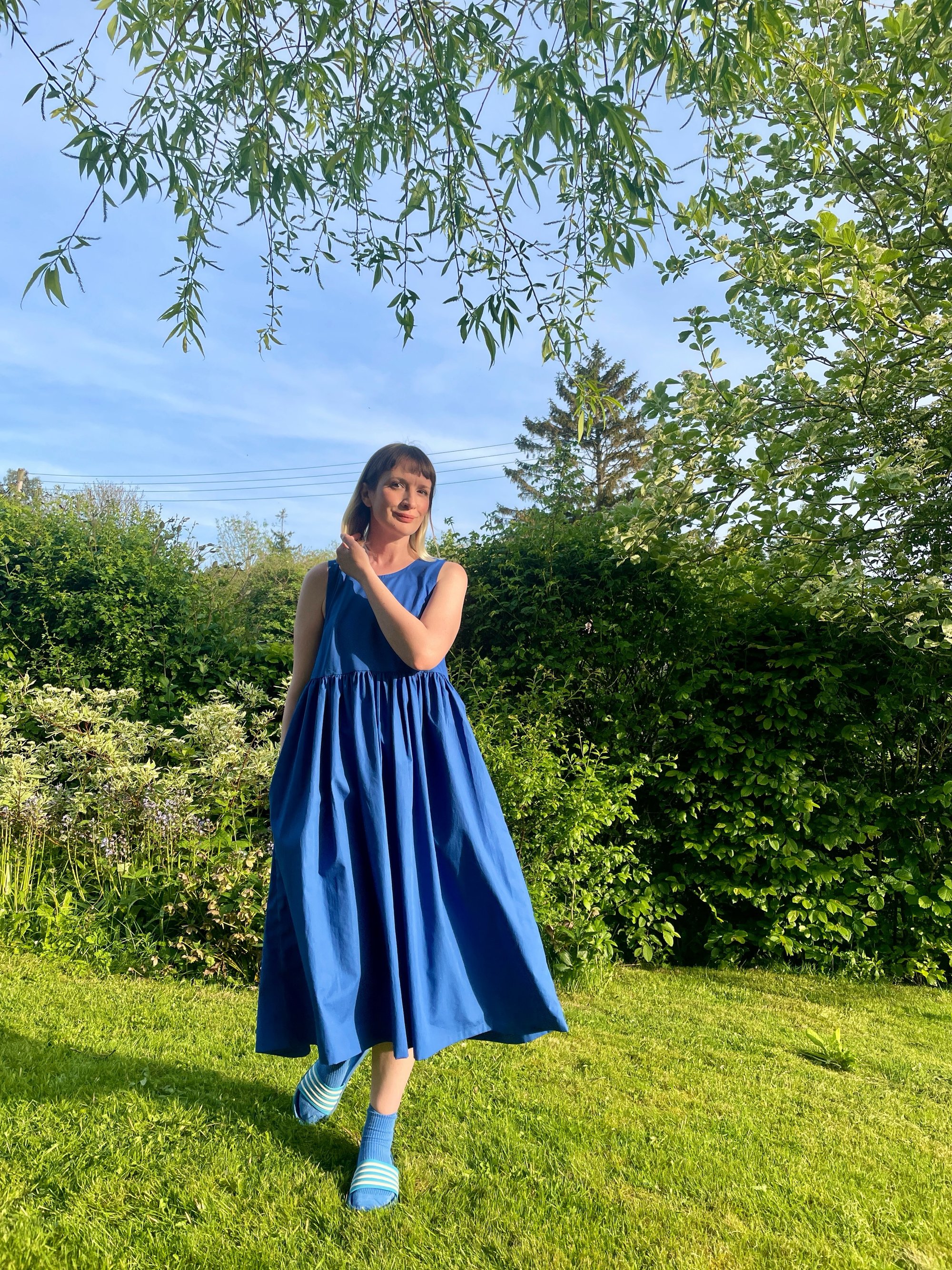 the cloud dress ~ cobalt | SOFO studio the cloud dress ~ cobalt | SOFO studio