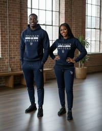 Image 5 of YB Navy Blue Heavy Blend  Sweatsuit