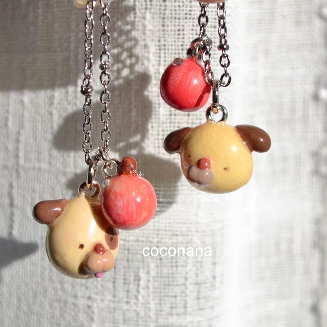 wonky puppy necklaces