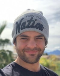 Image 2 of Only One Nation grey beanie