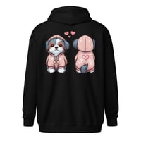 Image 1 of Love Dog Gooddarlin Unisex heavy blend zip hoodie