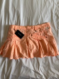 Image 2 of Vintage Y2K River Island coral mini rara mink skirt 