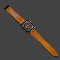 Image 6 of Apple Watch Leather Band w/Magnetic Buckle