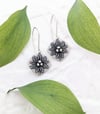 Arrowleaf Balsamroot Sunflower Square earrings