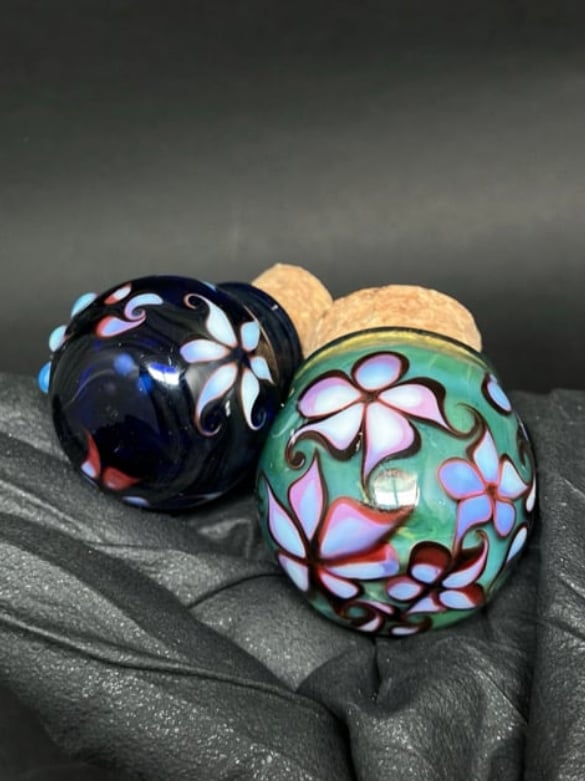 Floral Mini Potion Bottle Set Image 3