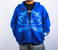 Image 2 of BAKEY'S BLUE ZIP UP HOODIE