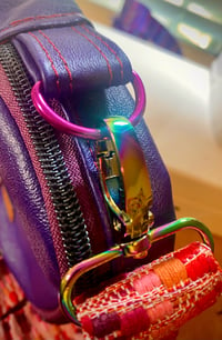 Image 3 of Purple Leather Crossbody