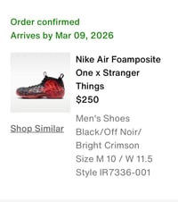 Image 1 of NIKE AIR FOAMPOSITE ONE STRANGER THINGS