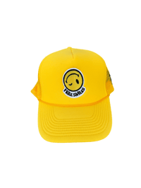 Image 1 of yellow trucker hat 