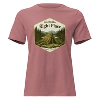 Image 6 of Women's Relaxed T-Shirt, Lost in the Right Place T-Shirt | Camping Explore Outdoor Graphic Tee