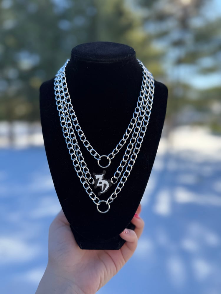 Image of Customizeable Triple Chain EDM Artist Necklace