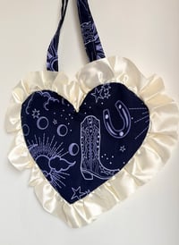 Image 1 of The Cosmic Cowboy Heart Bag - LFW Collection ☁️ 🌙