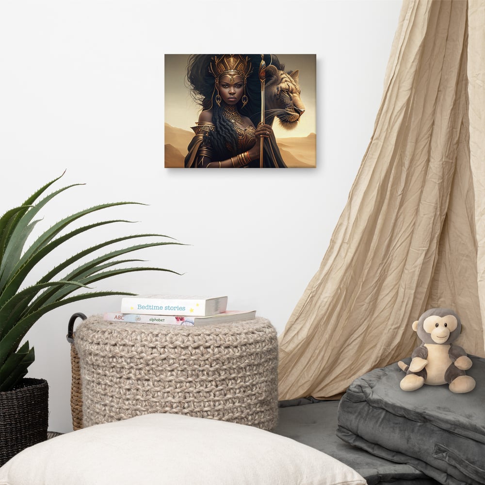Image of Queen and  Her Beast 2 Canvas