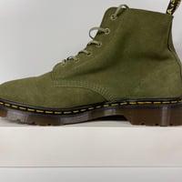 Image 5 of DR DOC MARTENS 101 MADE IN ENGLAND SUEDE ANKLE BOOTS MENS SIZE 11 GREEN DESERT OASIS 6 EYE NEW