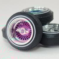 Image 2 of 1:25 3 piece straight lace spokes (alluminum rims)