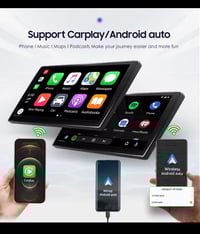 Image 3 of Android Headunit CarPlay Sat-Nav Ford Focus Fiesta Transit Kuga C/S-Max Galaxy Stereo Radio WIFI BT 