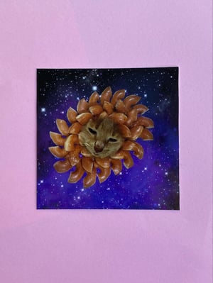 Image of Donut Cat in Space Sticker