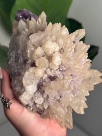 Image 2 of XL SPIKEY CALCITE COVERED AMETHYST -BRAZIL-