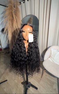 Image 3 of 6x6 hd loose deep wave closure wig