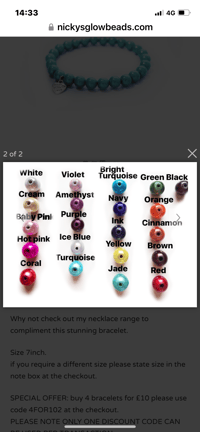 Image 2 of Glow Bead 10mm 18 inch Necklace