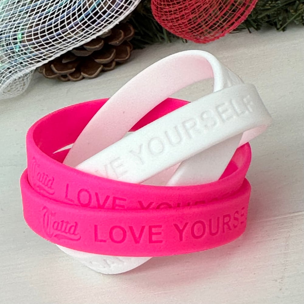 Tattd “love yourself” silicone wristband