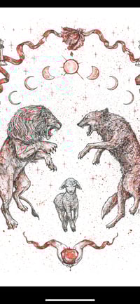 Image 4 of Twilight - The Lion, The Lamb and The Wolf 11x14 Signed Print