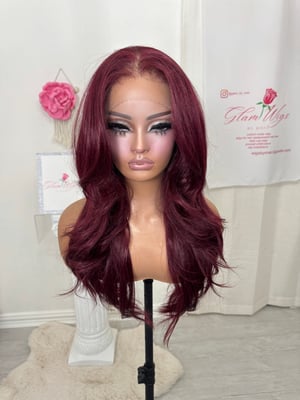 Image of Burgundy free part luxury (ready to ship)