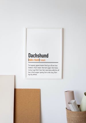 Image of Dachshund Print