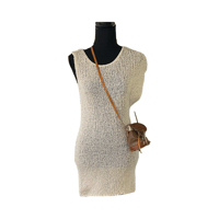 Image 4 of Vivienne Tam One Shoulder Tunic Sweater -M 
