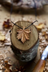 Image 6 of Maple Leaf Pendant Necklace. 