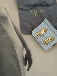Image 4 of Authentic Vintage  Christian Dior Chunky Hoop Clip on Earrings 