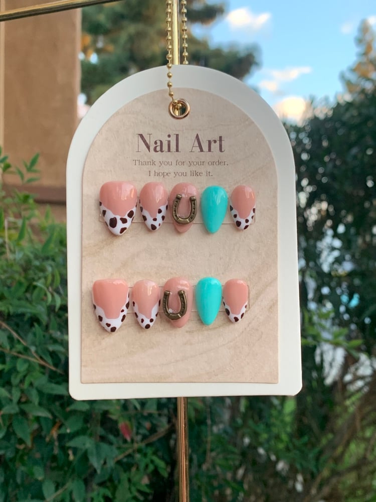 Image of Cowprint Nails 