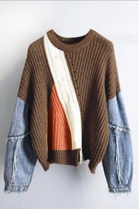 Denim DIVA Sweater - Brown