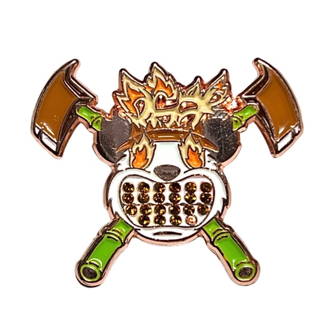 Panda Got Fire Pin - Campfire