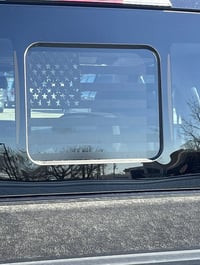 Image 1 of F150 American Flag Sliding Window Decal