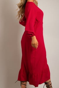 Image 4 of "The Gabriella Dress" IN RED