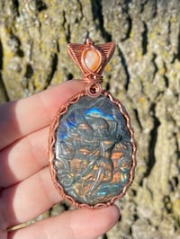 Image 5 of Labradorite & Opal Fairy Pendant