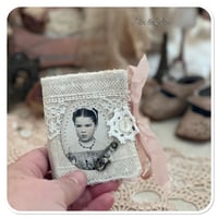 Image 3 of Vintage style button box and snippet book