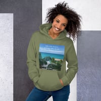 Image 5 of Multilingual Hello from Paradise Unisex Hoodie LS THE DROP
