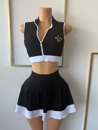 Image 2 of Black pleat Saints Set 