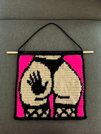 Image 1 of booty silhouette tapestry 