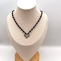 Image 2 of Striped Agate Bat Necklace