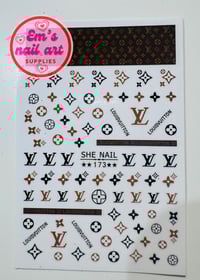 Brown LV stickers