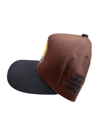 Image 2 of Brown and black fakesmiles SnapBack 