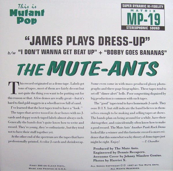 The Mute-Ants – Planet Of The Mute-Ants 7”